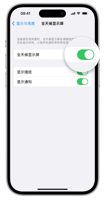 西夏苹果14维修店分享如何自定义 iPhone 14 Pro 常亮显示屏 